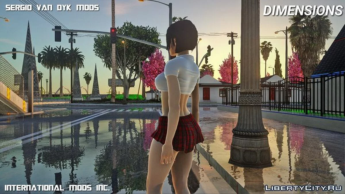 Ada Wong in School Uniform / GTA San Andreas