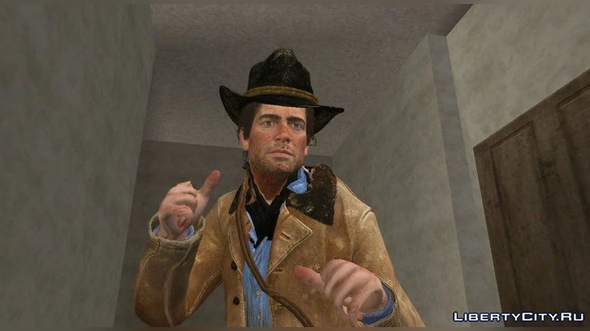 Arthur Morgan de RDR 2 / GTA San Andreas