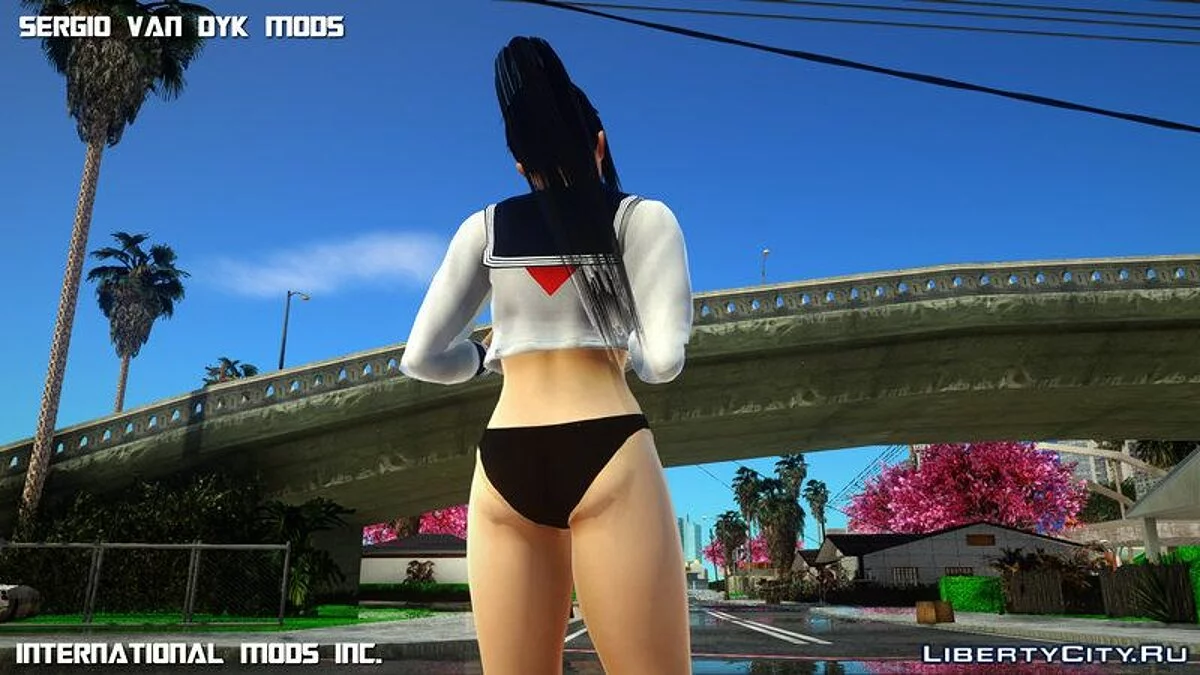 Hot Kokoro in Sailor School Uniform / GTA San Andreas