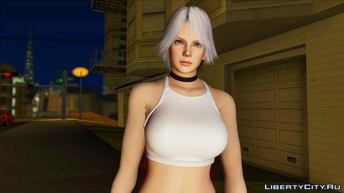 كريستي في ملابس تدريب من Dead Or Alive 6 / جي تي إيه سان أندرياس