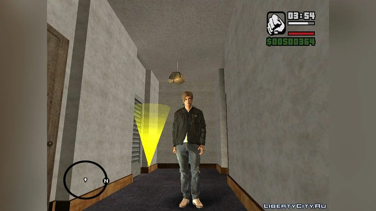 Leon en civil de Resident Evil 2 / GTA San Andreas