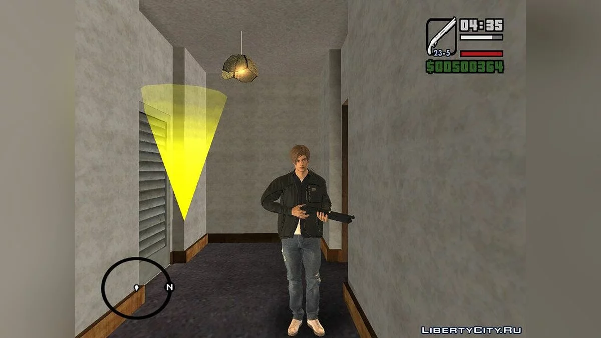 Leon en civil de Resident Evil 2 / GTA San Andreas