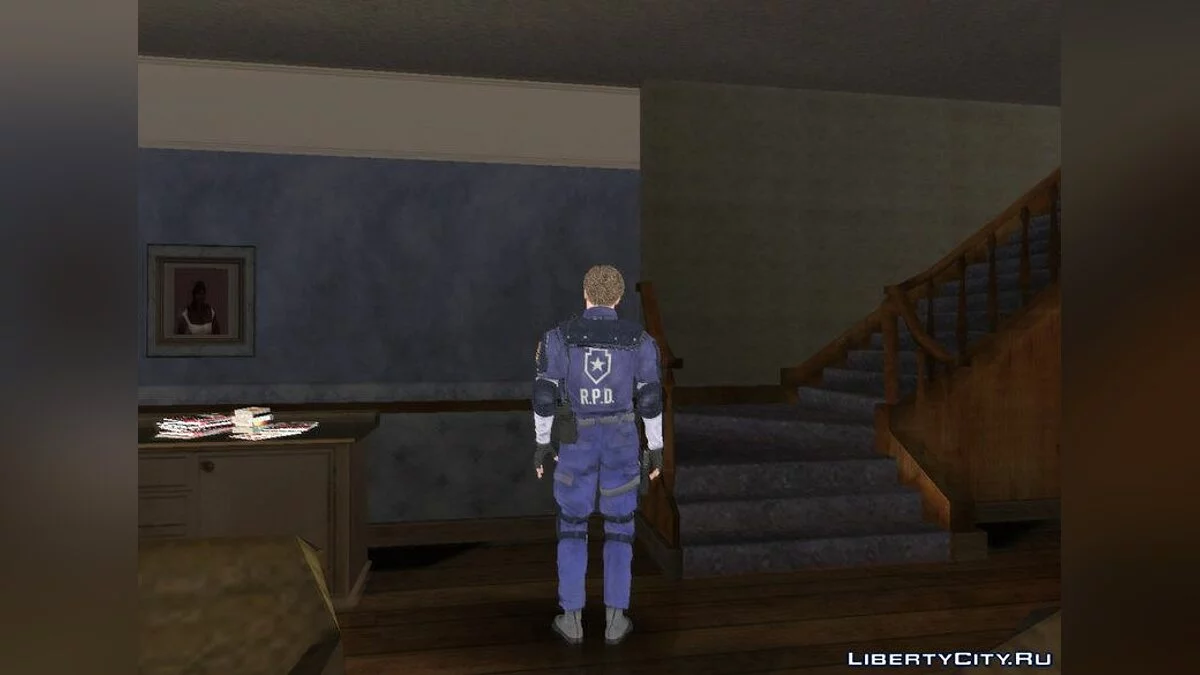 Леон в классическом костюме из RE2 / GTA San Andreas