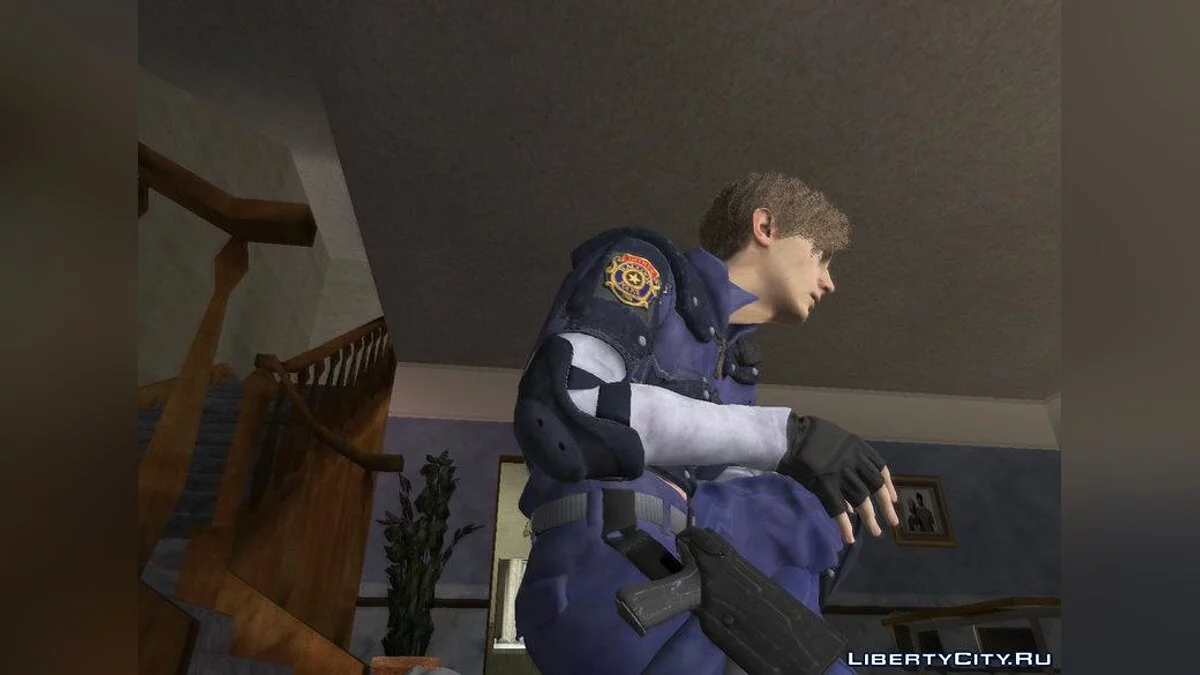 Леон в классическом костюме из RE2 / GTA San Andreas