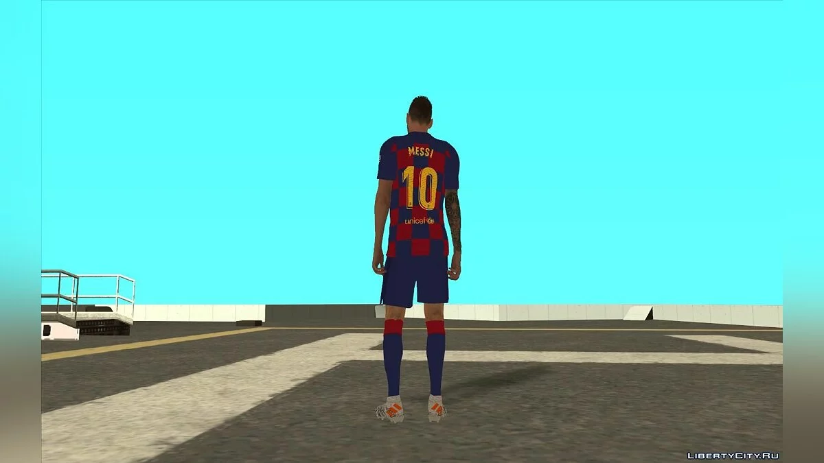 Лионель Месси из игры Efootball PRO EVOLUTION SOCCER 2020 / GTA San Andreas