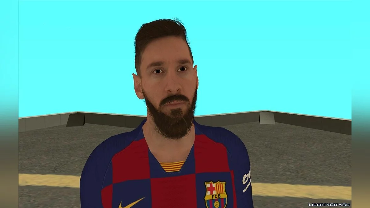 Лионель Месси из игры Efootball PRO EVOLUTION SOCCER 2020 / GTA San Andreas