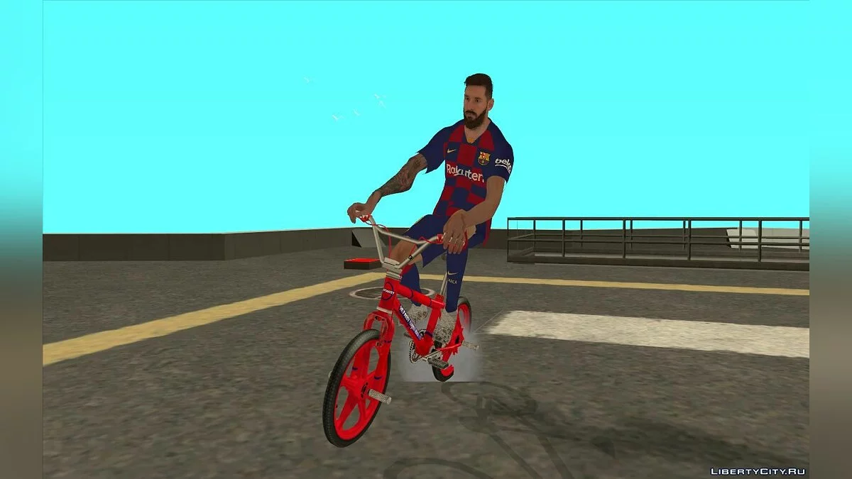 Лионель Месси из игры Efootball PRO EVOLUTION SOCCER 2020 / GTA San Andreas