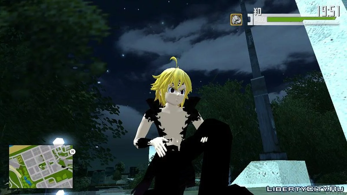 Meliodas Assault Mode з аніме Nanatsu no Taizai / GTA San Andreas