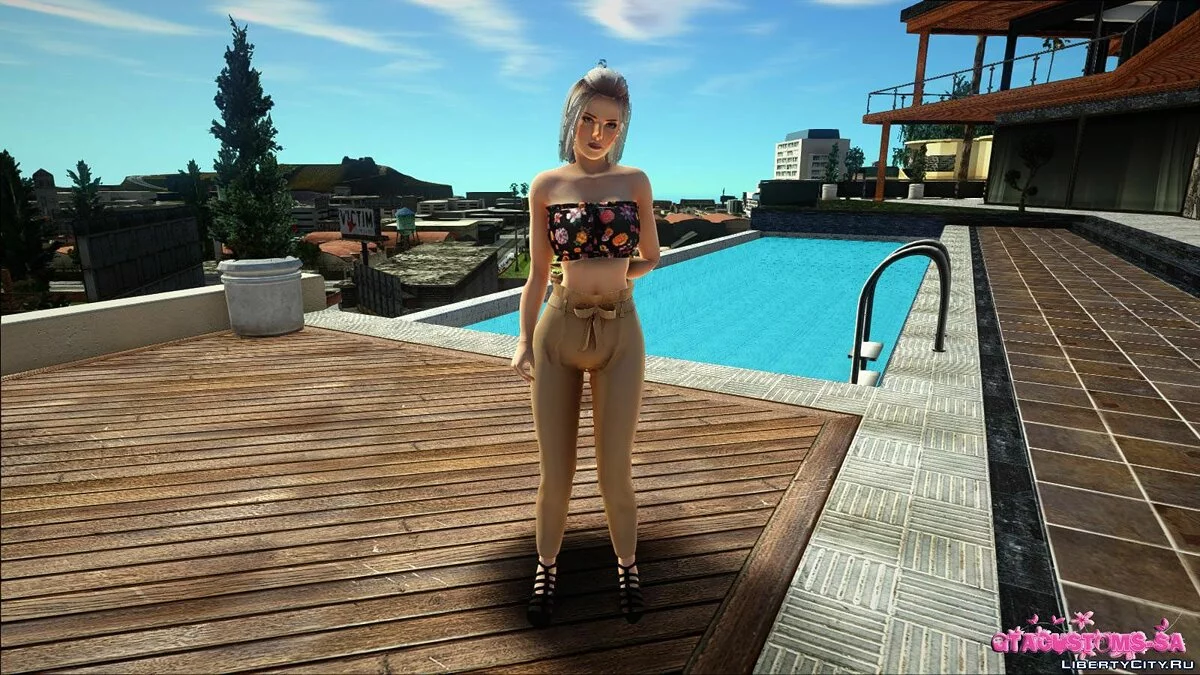 Mila en tenue décontractée v8 / GTA San Andreas