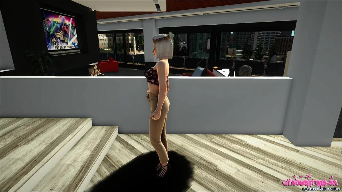 Mila en tenue décontractée v8 / GTA San Andreas
