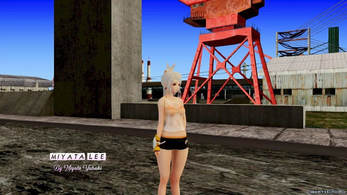 Норн в купальнике из игры OverHit / GTA San Andreas