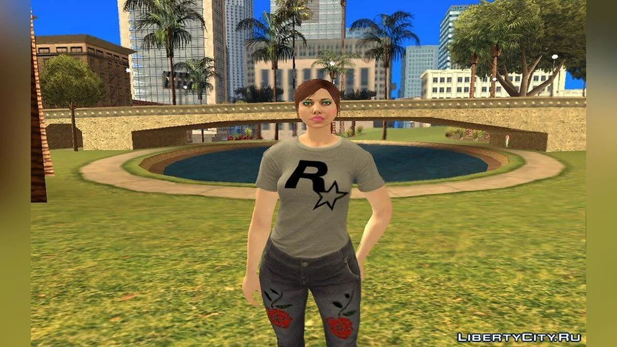جلد نسائي عشوائي من GTA Online / جي تي إيه سان أندرياس