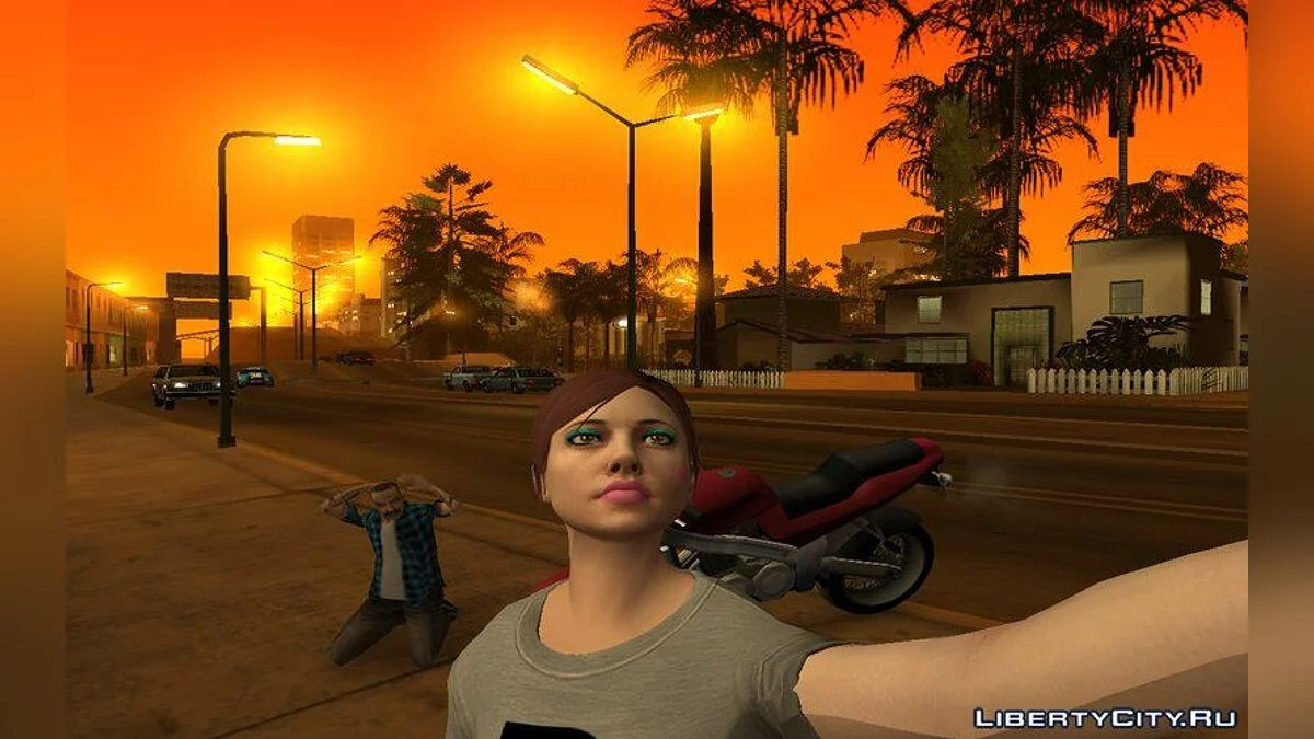 جلد نسائي عشوائي من GTA Online / جي تي إيه سان أندرياس
