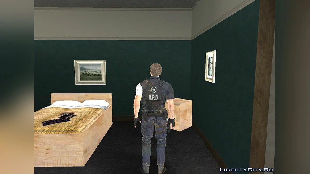 ليون المصاب من RE2 Remake / جي تي إيه سان أندرياس