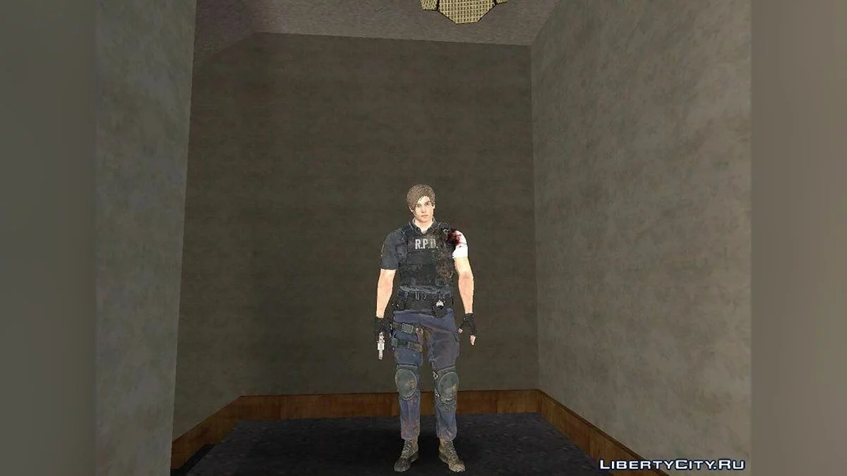 ليون المصاب من RE2 Remake / جي تي إيه سان أندرياس