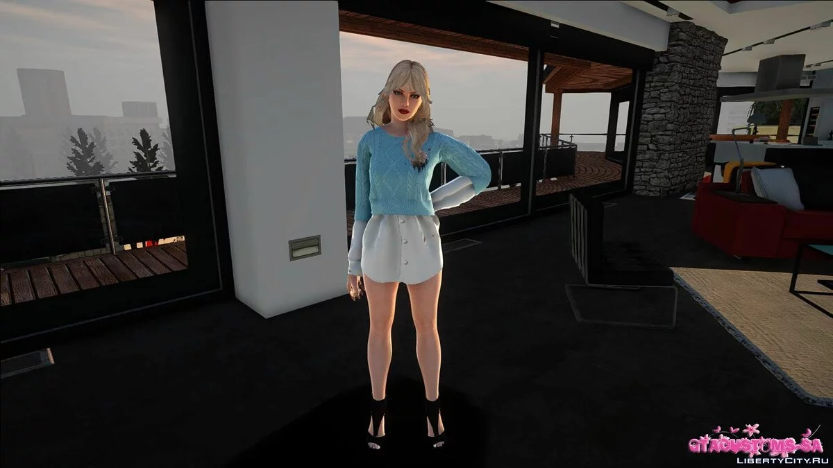 Rachel in Casual Outfit v4 / GTA San Andreas