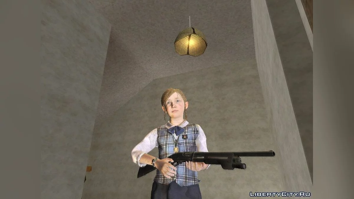 Sherry Birkin from Resident Evil 2 remake / GTA San Andreas