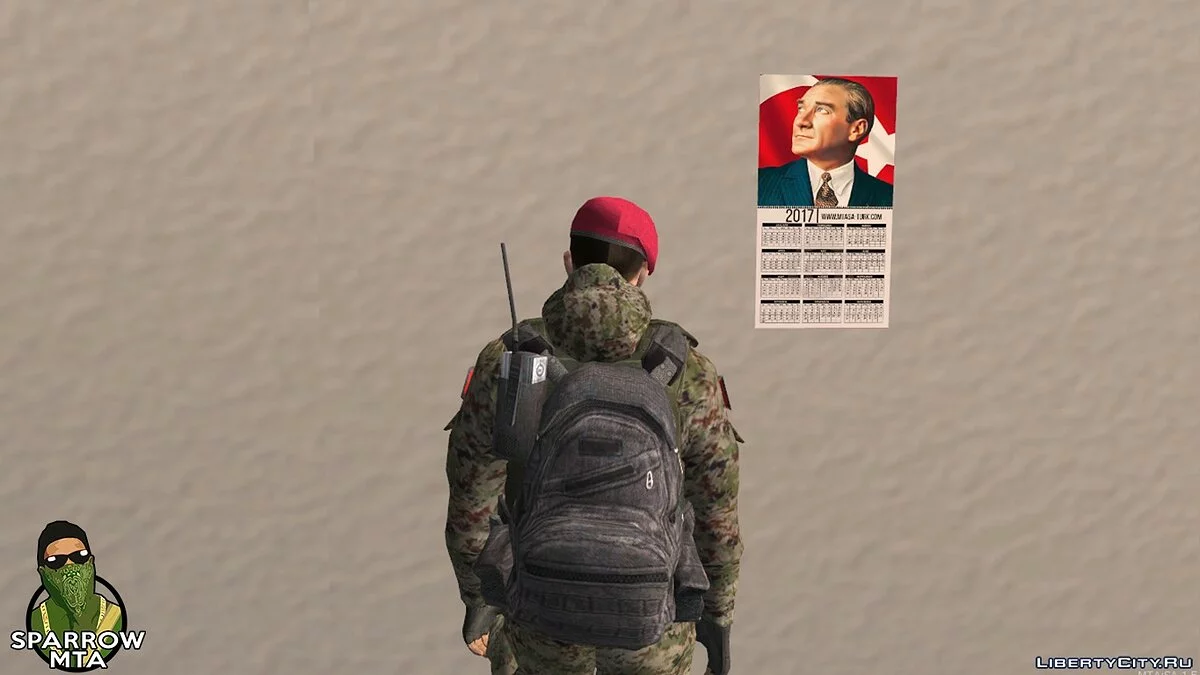Soldado com boina bordô / GTA San Andreas