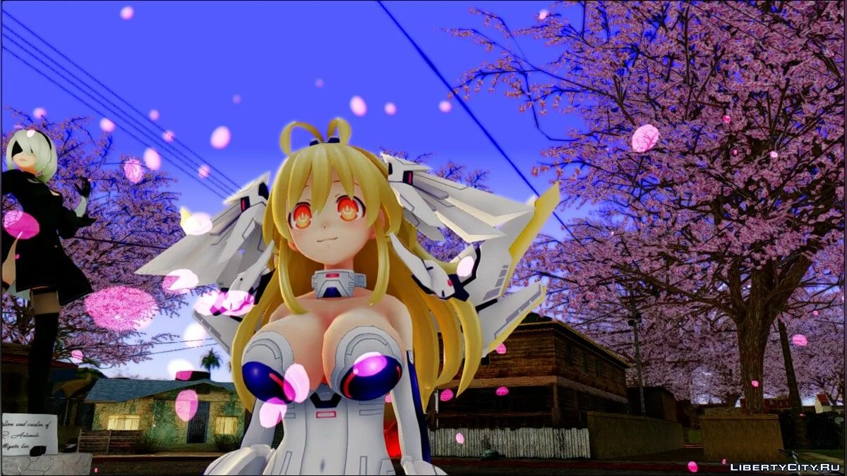 القلب الأصفر من أنمي Hyperdimension Neptunia Re;Birth 1 / جي تي إيه سان أندرياس