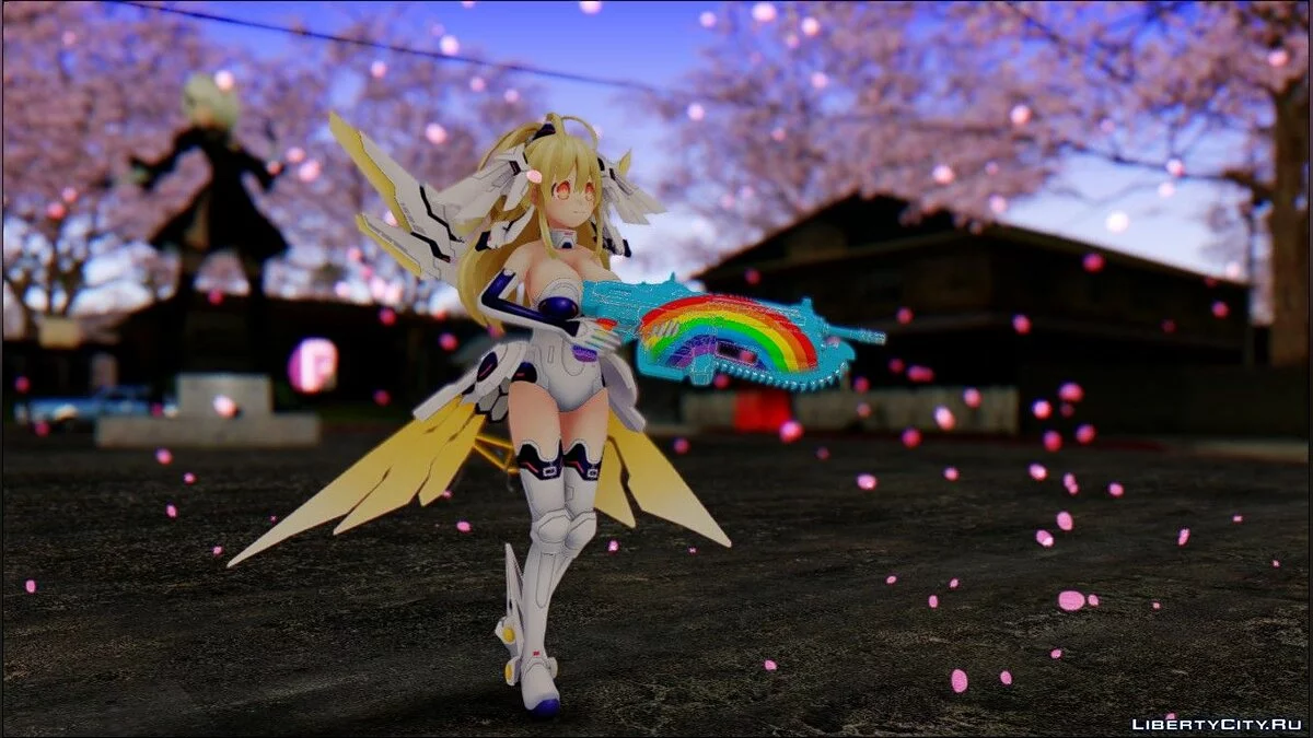 القلب الأصفر من أنمي Hyperdimension Neptunia Re;Birth 1 / جي تي إيه سان أندرياس