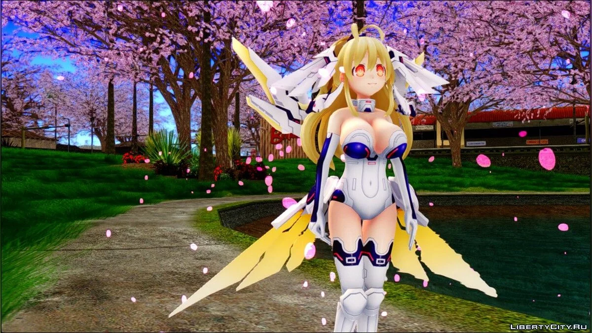 القلب الأصفر من أنمي Hyperdimension Neptunia Re;Birth 1 / جي تي إيه سان أندرياس