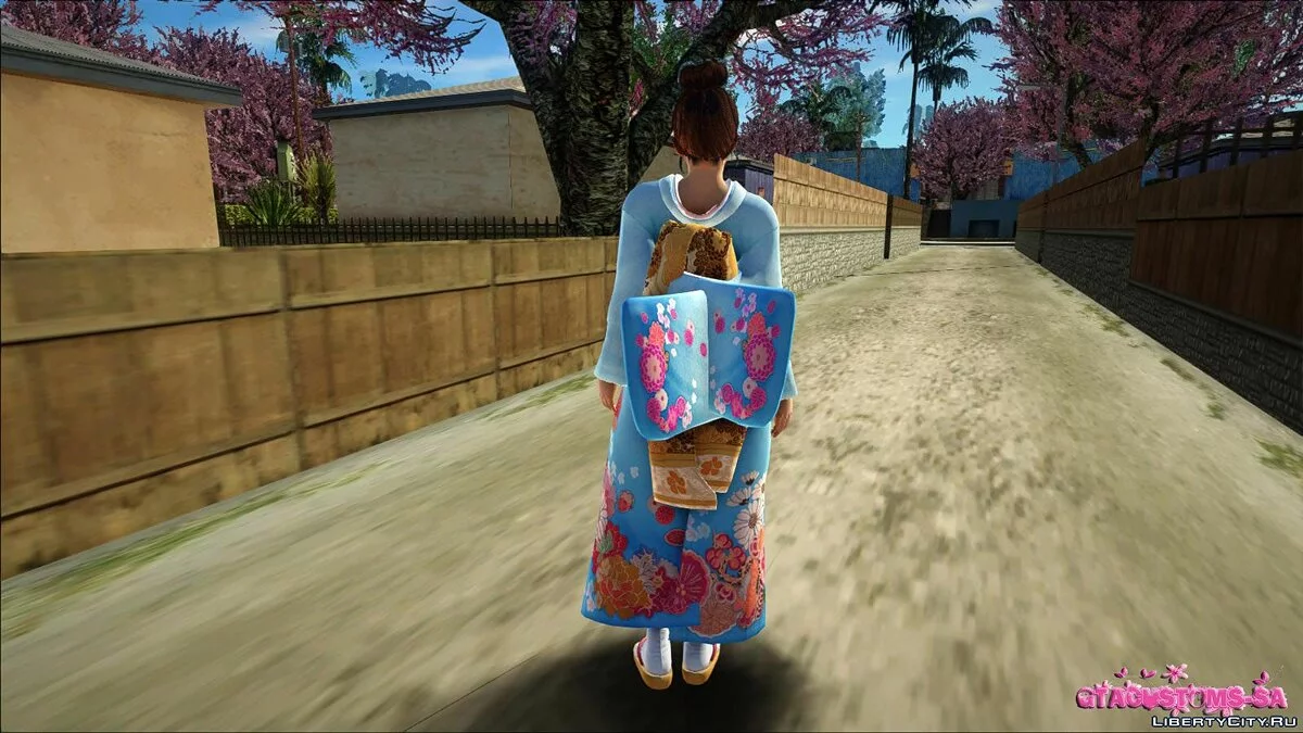 Kasumi en kimono hanaasagi / GTA San Andreas