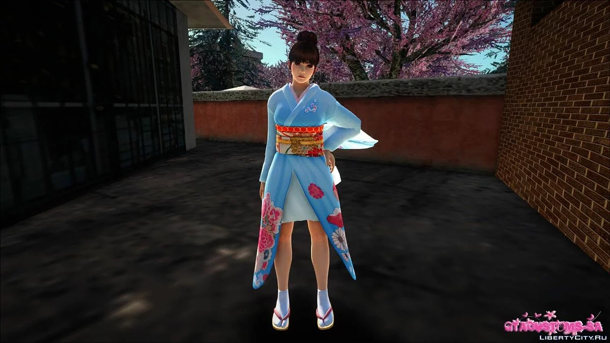 Kasumi en kimono hanaasagi / GTA San Andreas