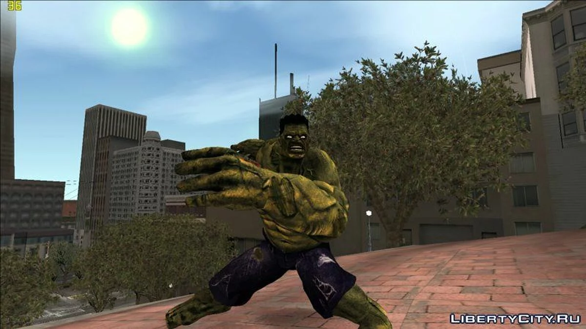 Hulk de Marvel Zombies / GTA San Andreas