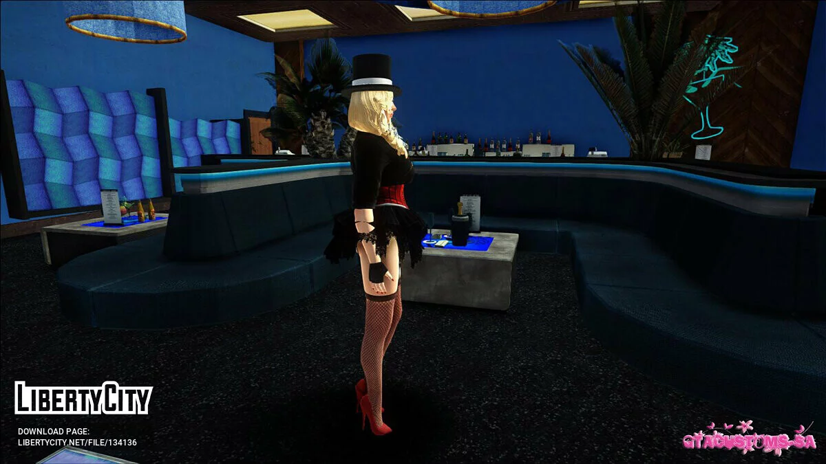 Helena Douglas in a black hat / GTA San Andreas