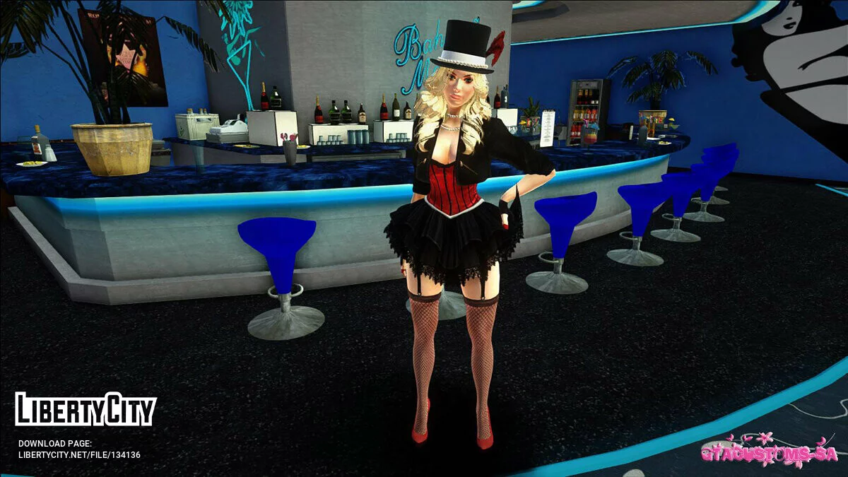Helena Douglas in a black hat / GTA San Andreas