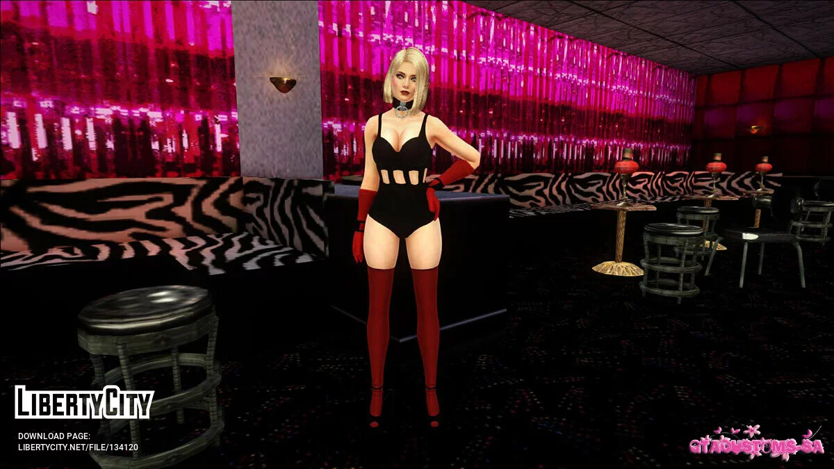 Helena Douglas in a stripper costume / GTA San Andreas