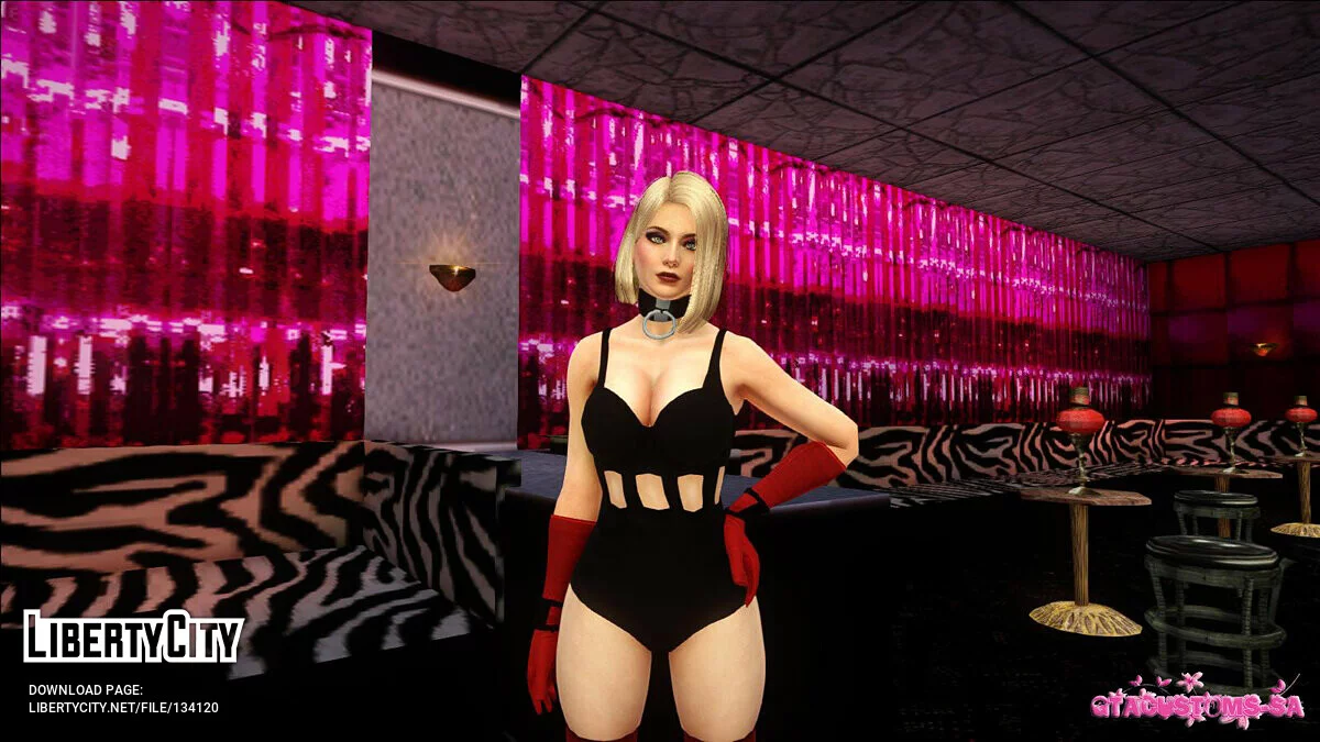Helena Douglas in a stripper costume / GTA San Andreas