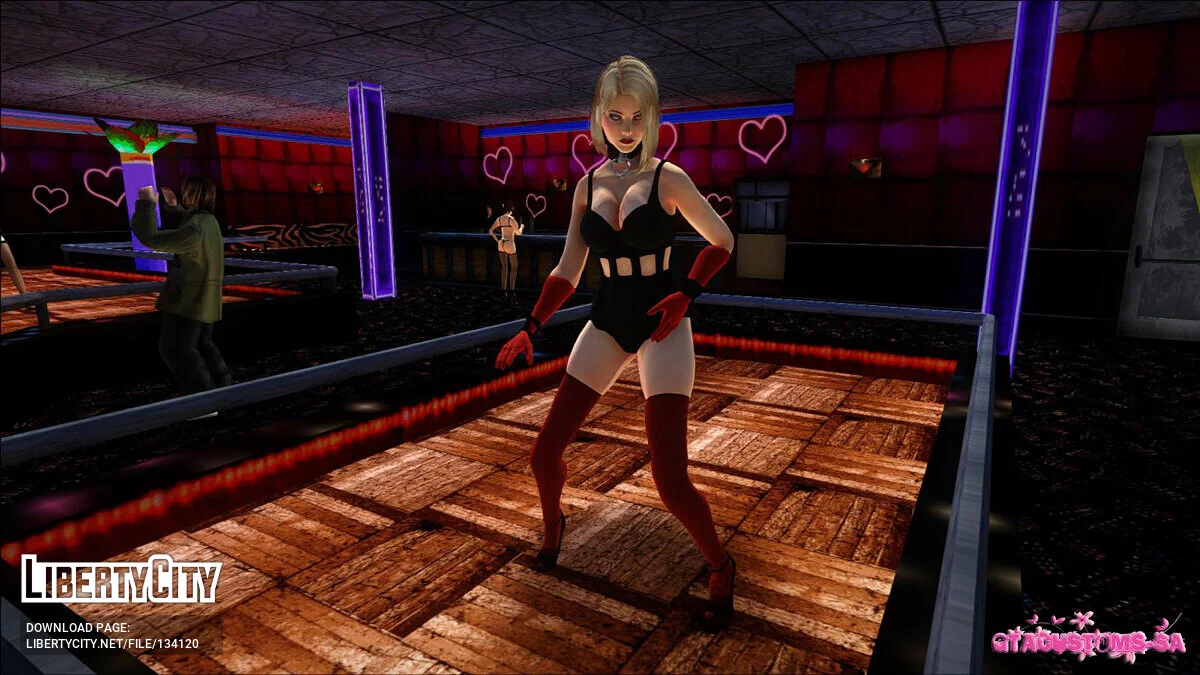 Helena Douglas in a stripper costume / GTA San Andreas