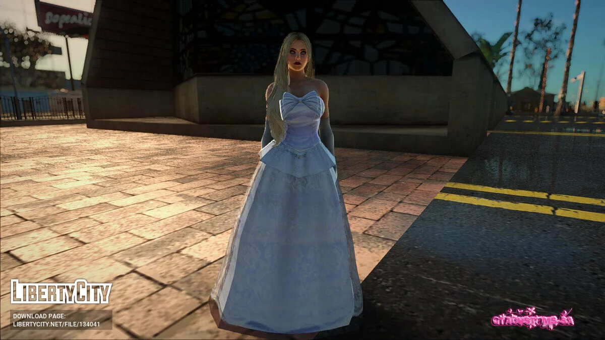 Hélène Douglas en robe de mariée / GTA San Andreas