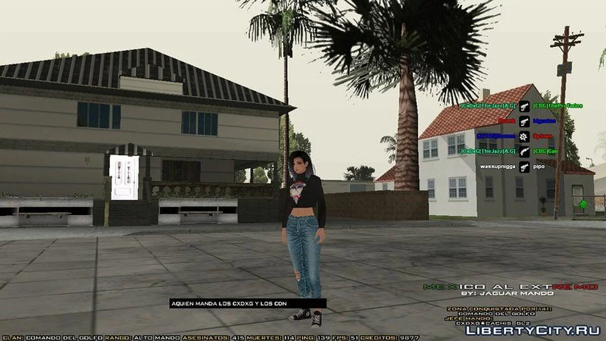 Honoka in Street Clothes from Dead or Alive / GTA San Andreas