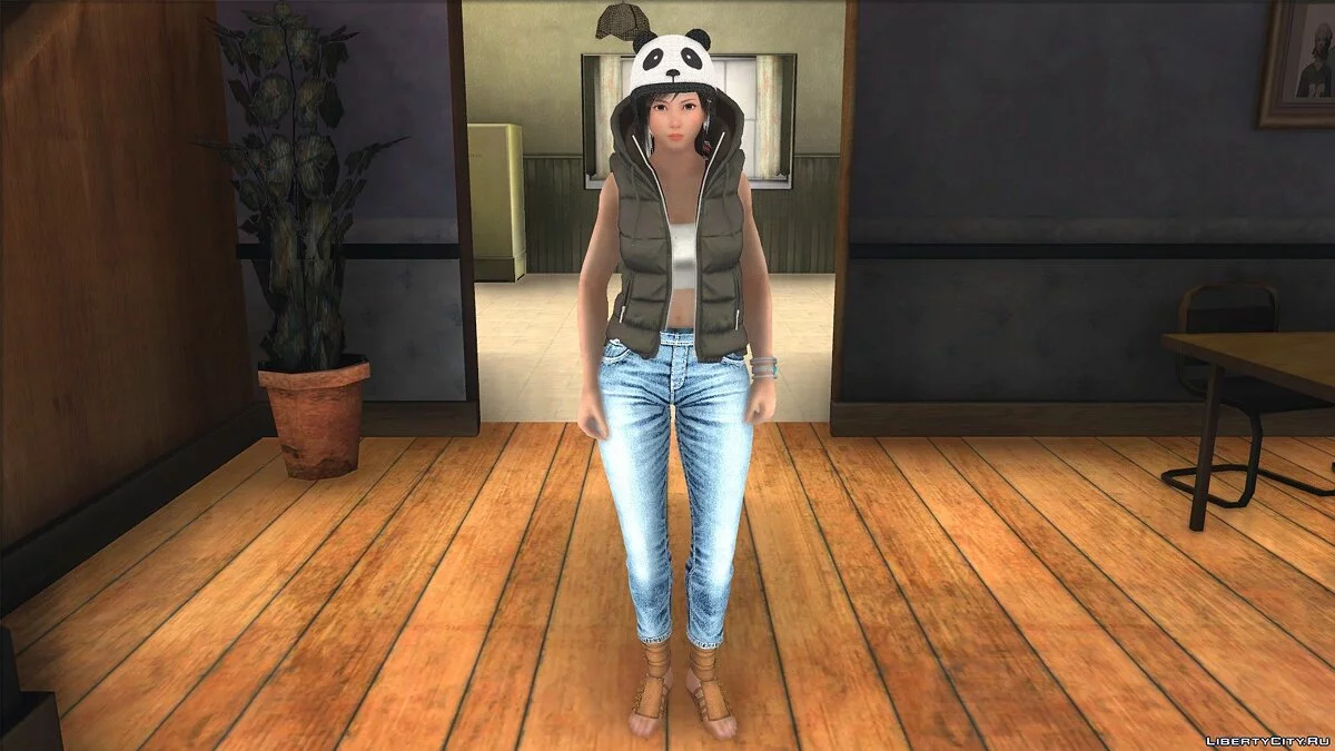 Kokoro in Biker Outfit / GTA San Andreas