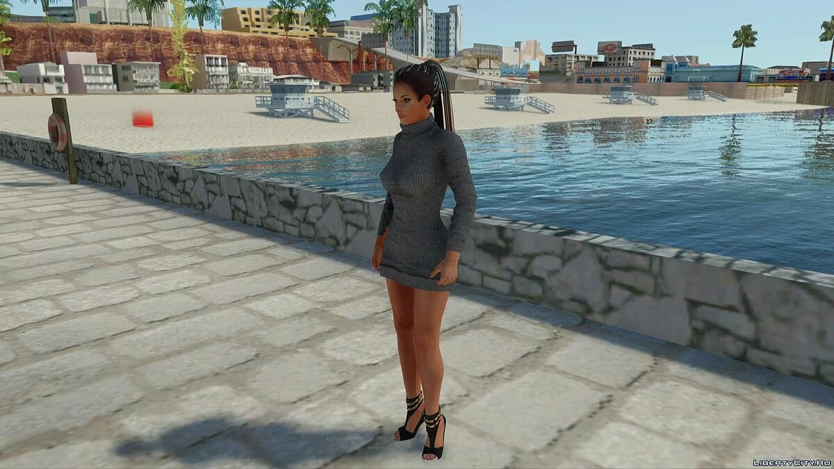 Lisa Hamilton en tenue décontractée v5 / GTA San Andreas