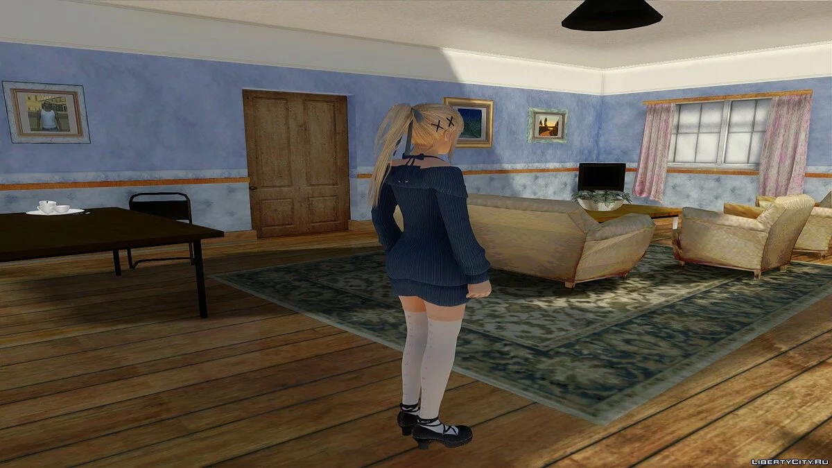 Marie Rose in Casual Clothes v7 / GTA San Andreas