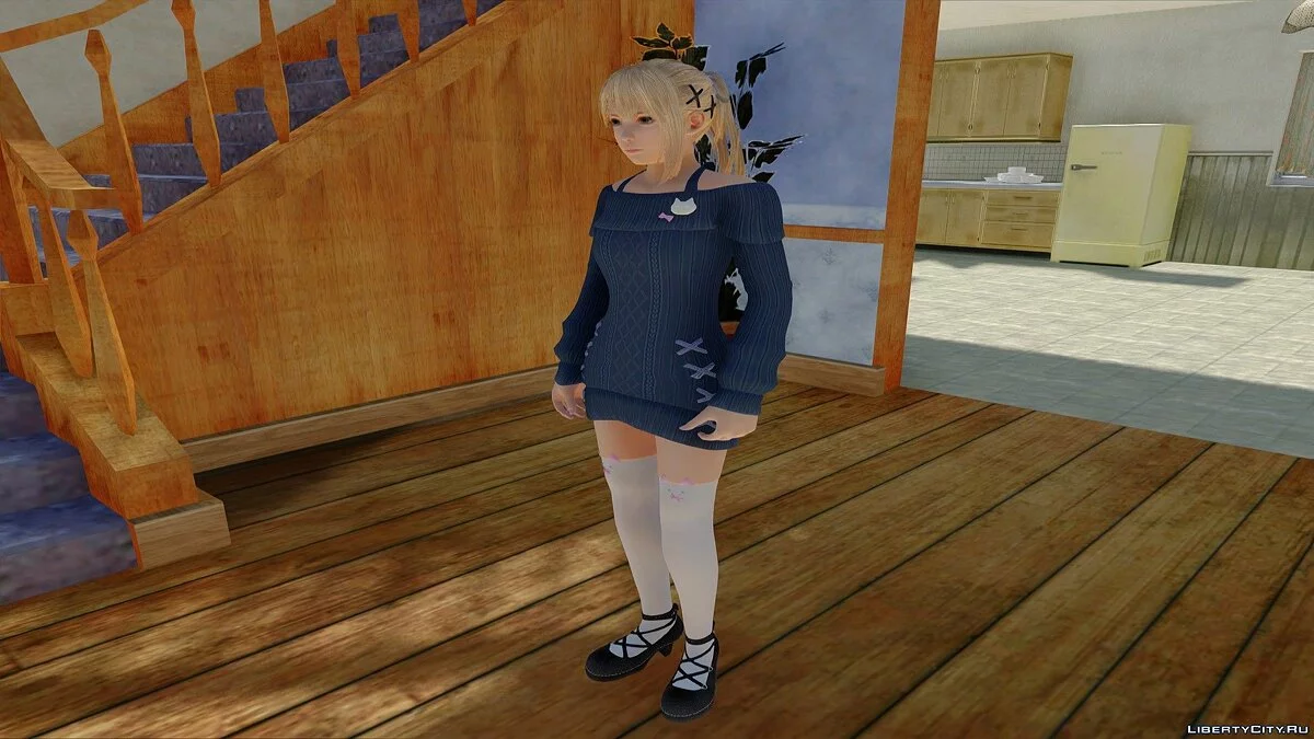 Marie Rose in Casual Clothes v7 / GTA San Andreas