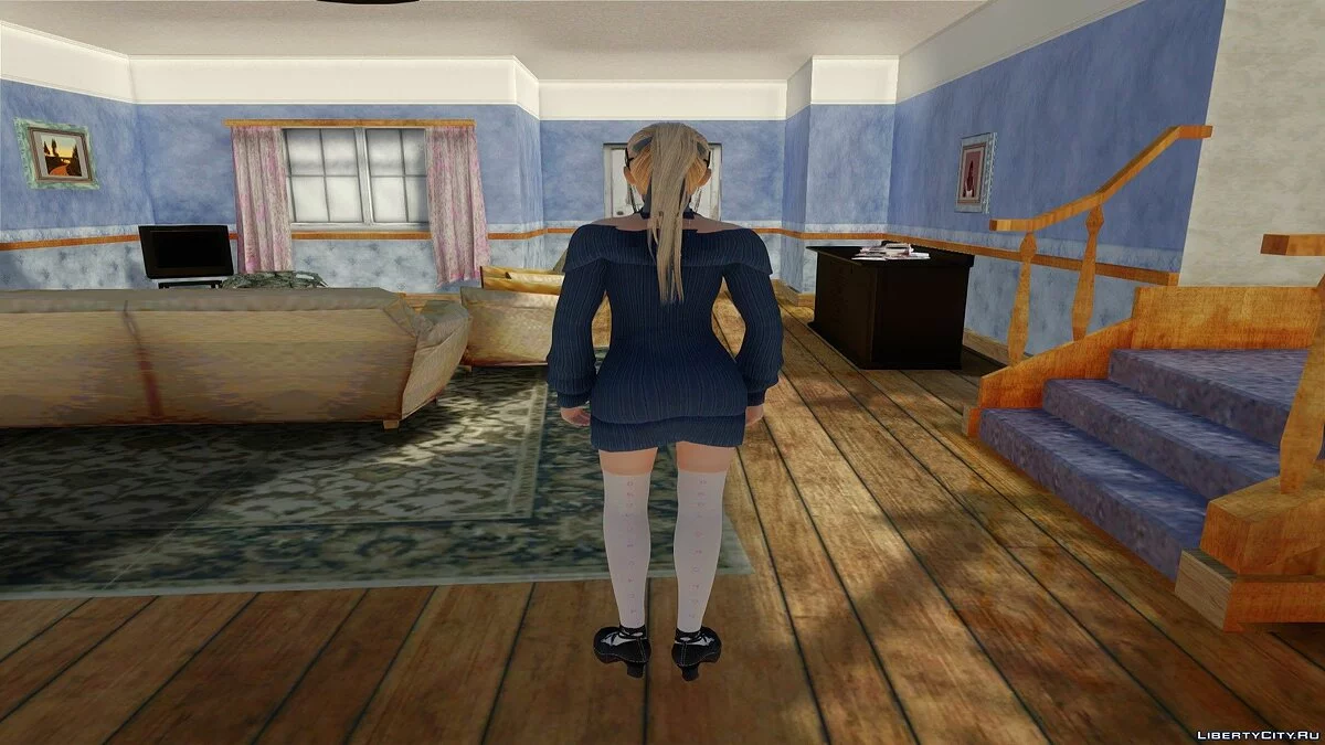 Marie Rose in Casual Clothes v7 / GTA San Andreas