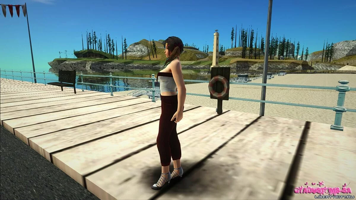 Misaki en tenue décontractée v12 / GTA San Andreas