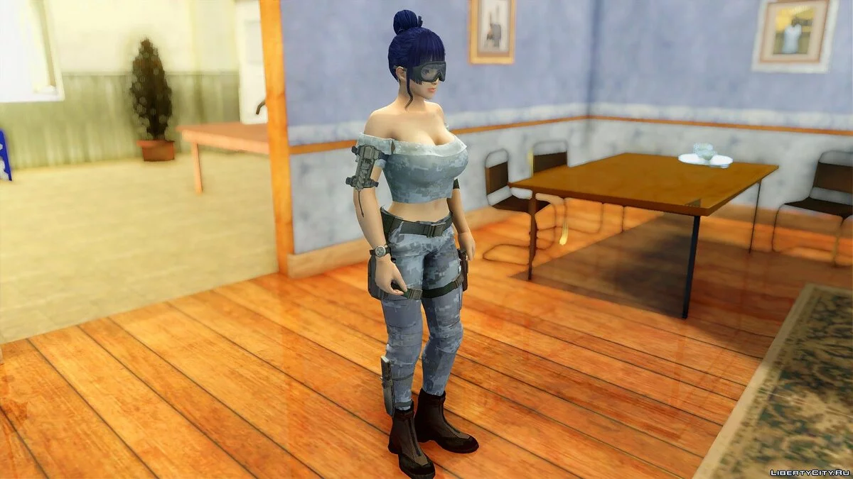 穿着海军陆战队制服的Nyotengu / GTA San Andreas