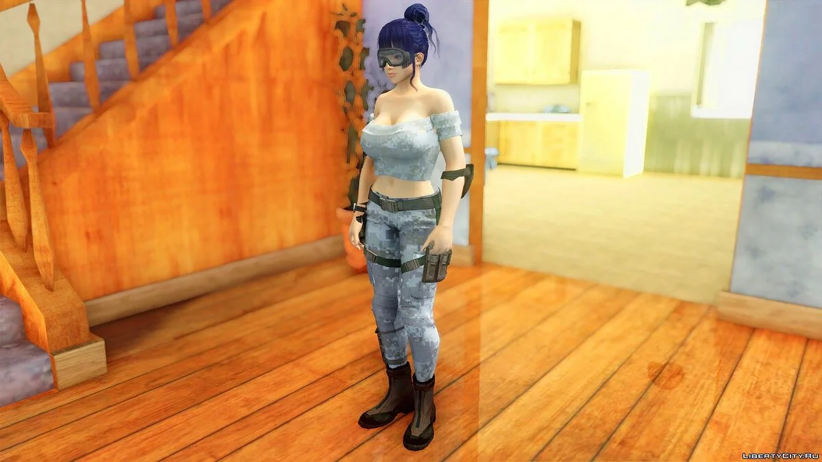 穿着海军陆战队制服的Nyotengu / GTA San Andreas