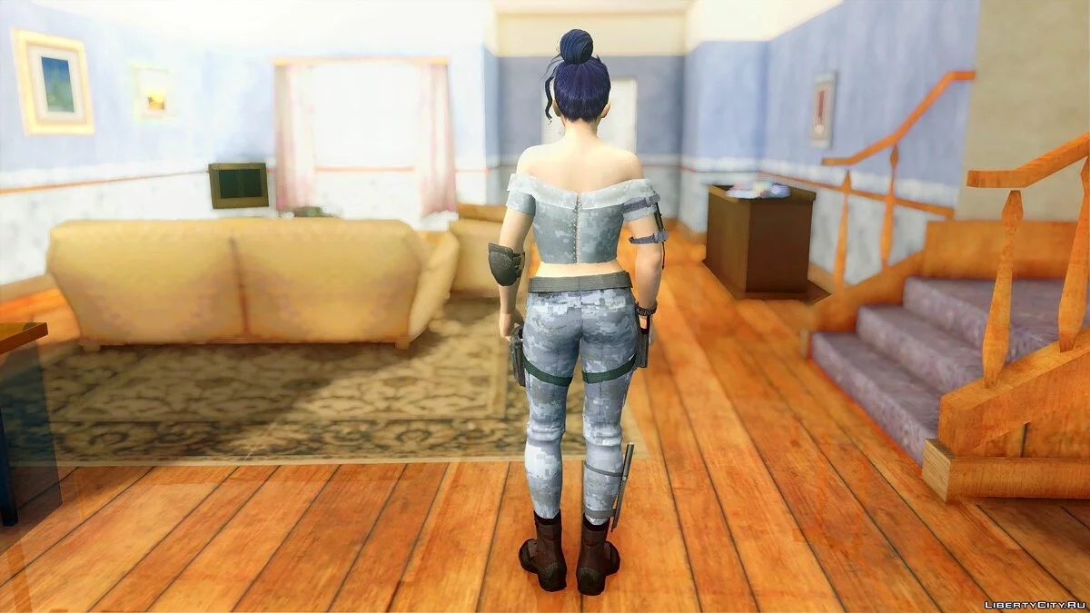 穿着海军陆战队制服的Nyotengu / GTA San Andreas