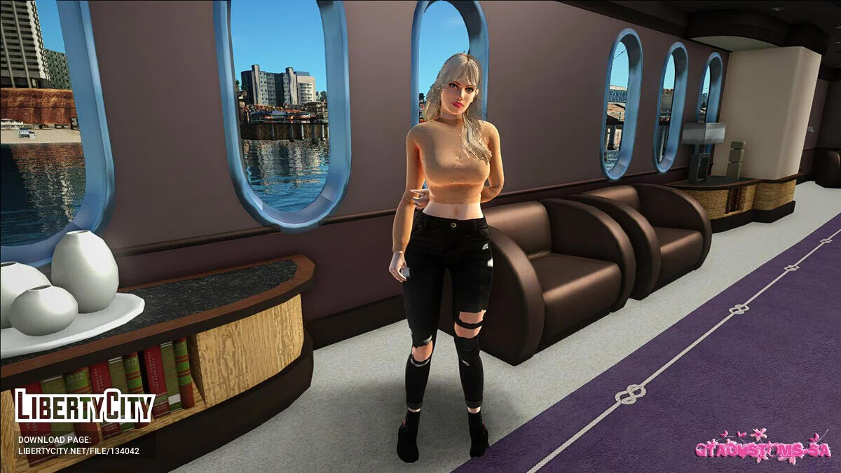 Rachel in casual clothes v5 / GTA San Andreas