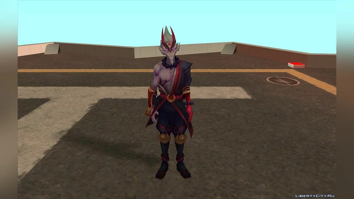 Blood Moon Master Yi de League of Legends / GTA San Andreas