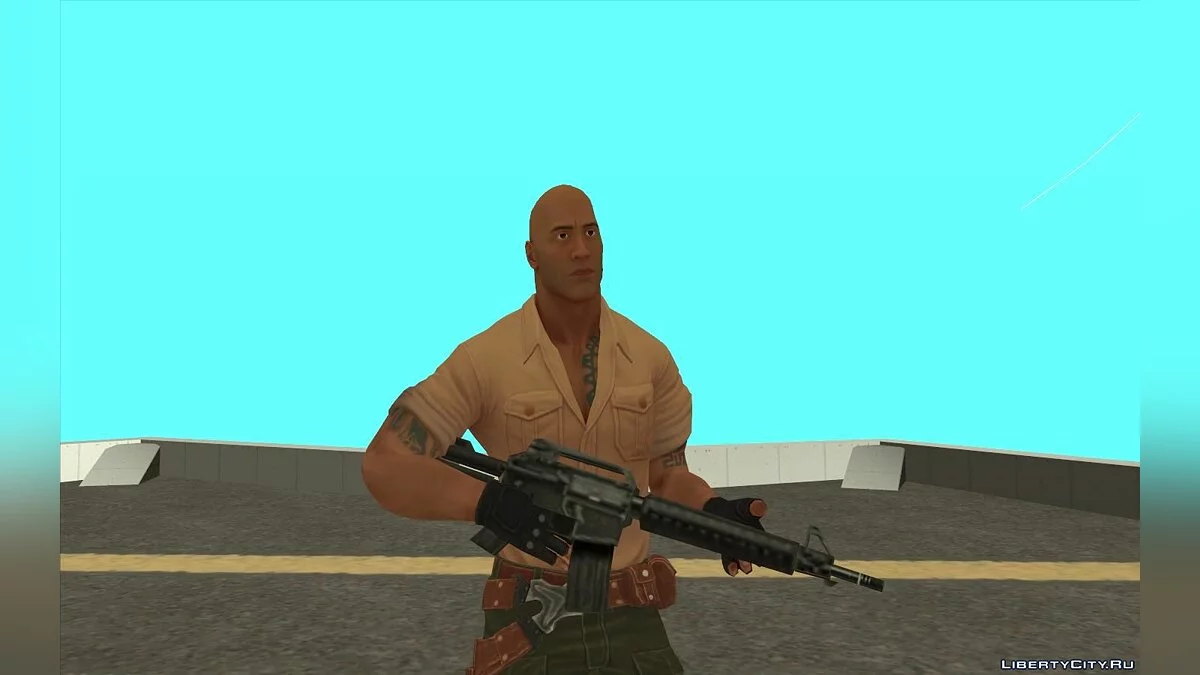 Dr. Smolder Bravestone from Jumanji / The Rock / GTA San Andreas