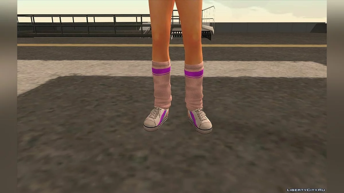Honoka from Dead or Alive 5 in Cheerleader Outfit / GTA San Andreas