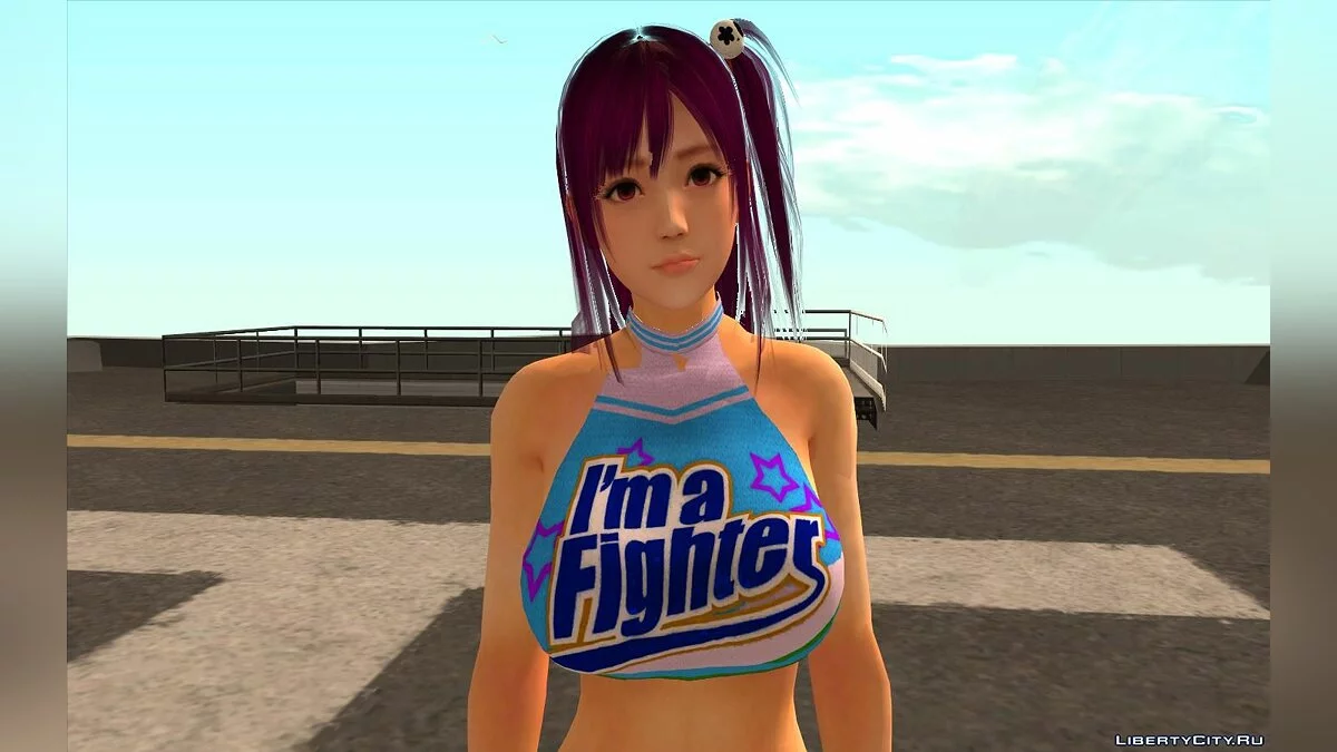 Honoka from Dead or Alive 5 in Cheerleader Outfit / GTA San Andreas