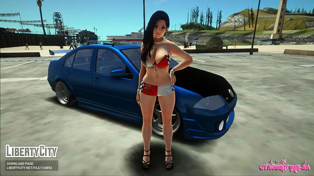 Mai Shiranui em roupa de corrida / GTA San Andreas